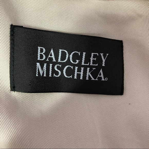 This NEW tan rap coat is from Badgley mischka - Picture 10 of 11